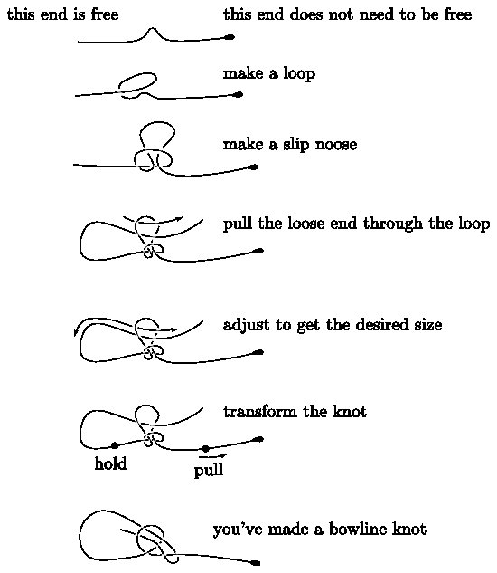 fast bowline tying method